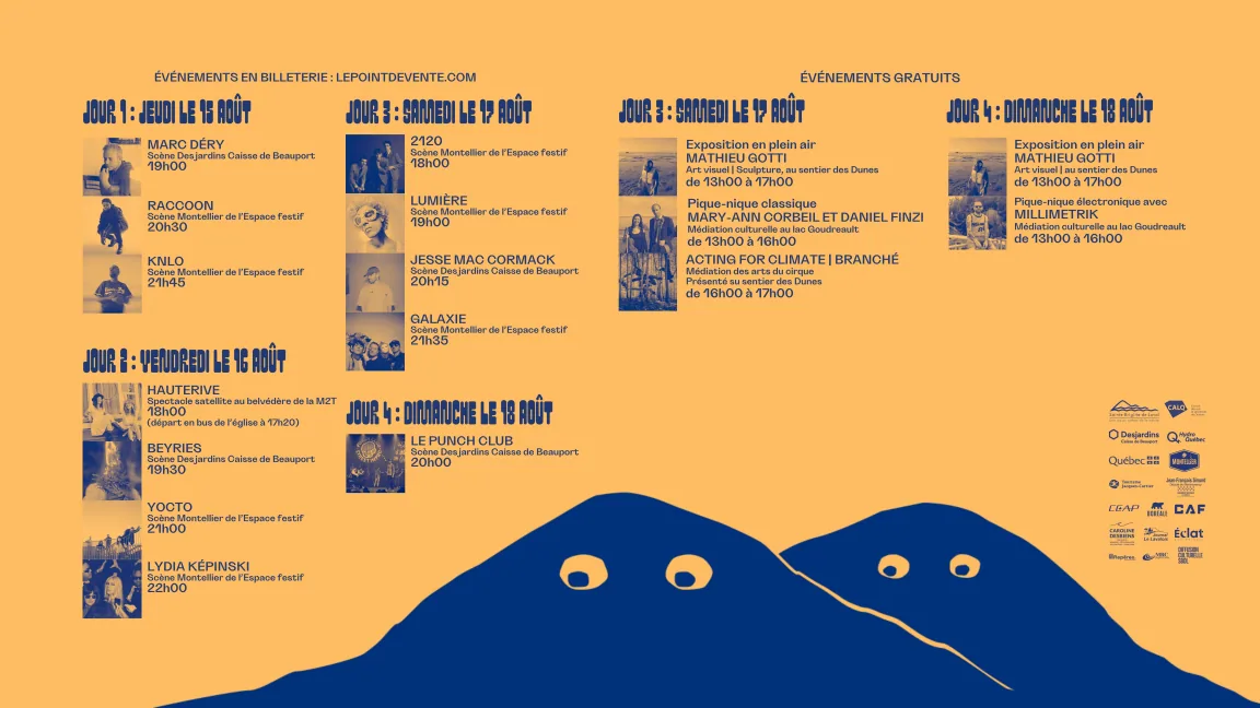 Grille programme officielle Le Festival à deux têtes 2024