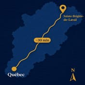 Accès à Sainte-Brigitte-de-Laval